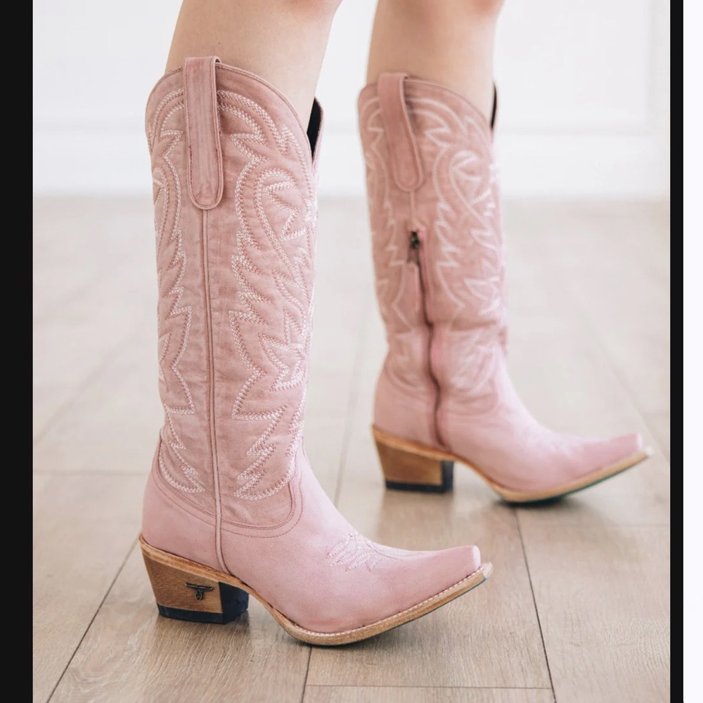 Lane blush pink cowboy boots - Picture 9 of 15